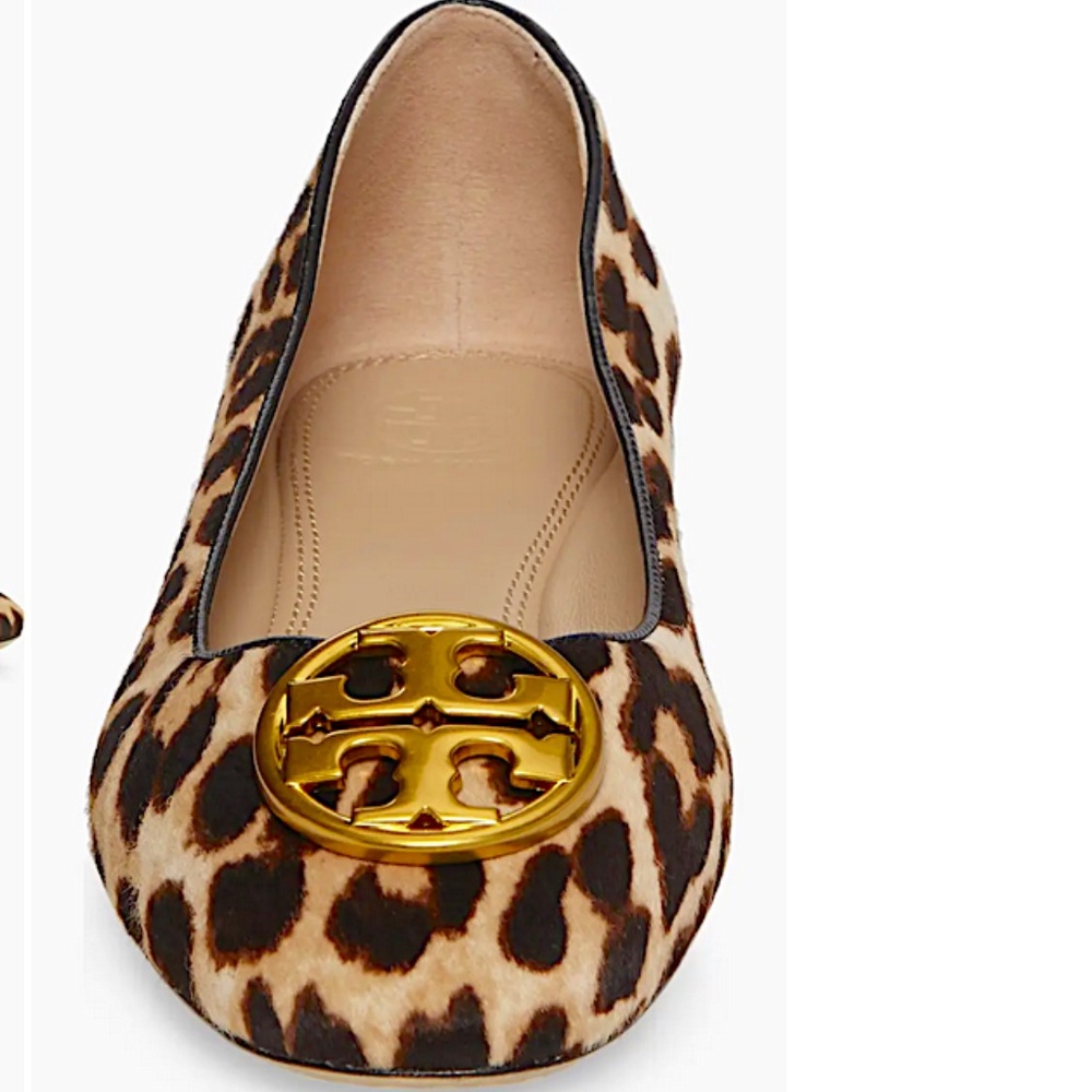 Tory Burch Women's logo Calf Hair Block Heel Pumps